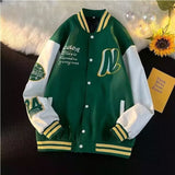 Unisex Baseball Jersey PU Baseball Jacket Embroidered Jacket