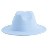 Walter White Fedora Jazz Top Hat Vintage Woolen Hat Embroidered Logo Felt Hat