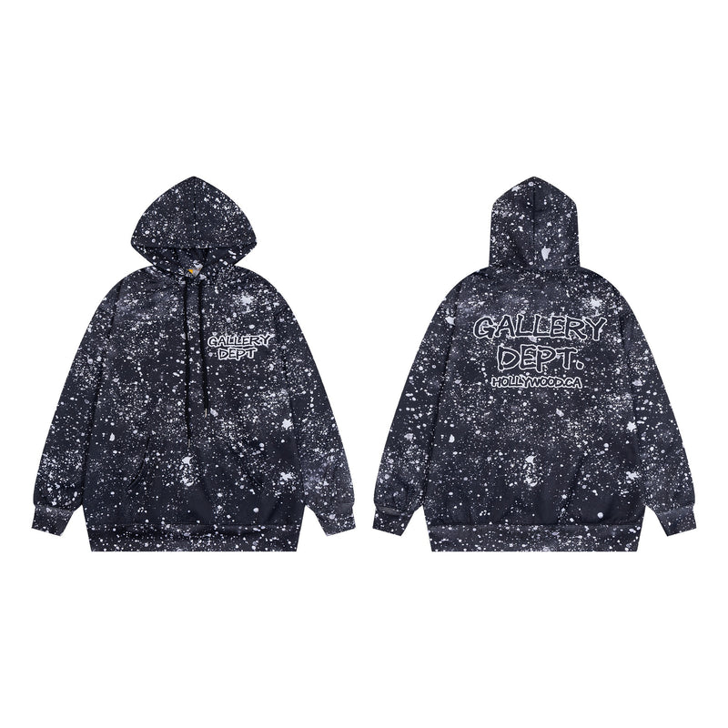 Gallery Dept Hoodie Loose Casual Starry Sky Hoodie
