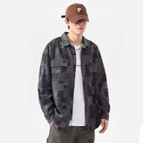 Unisex Baseball Jersey Shirt Men's Long Sleeve Spring and Autumn Loose Vintage Jacket