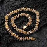 Zircon necklace circle tennis chain