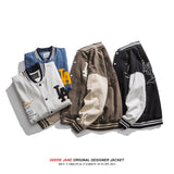 Men's Baseball Jacket Spring Baseball Jacket Men's Vintage Loose Casual
