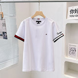 Tommy T Shirts Classic Embroidery Tommy Casual Sports