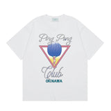 Summer collection: casa casablanca print oversized short-sleeve t-shirt - premium heavyweight cotton