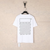Correct version offow rainbow gradient arrow twill cashew flower graffiti short-sleeved t-shirt