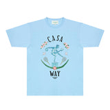 Casablanca T Shirts Fashion Print Street