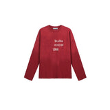 Ac letter print high street washed distressed vintage oversized short sleeve couple t-shirt