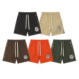Wholesale saint vanity american washed & drilled short sleeve t-shirt & trendy shorts set for export