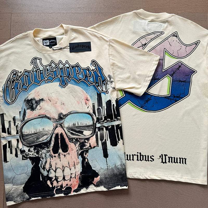 Godspeed T-Shirt Retro Fantasy Pattern