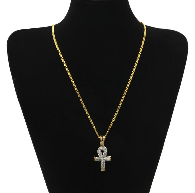 Jewelry Egyptian Ankh Key Pendant Necklace Crosses Egypt Pieces Jesus Pieces Ankh