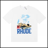 American trend rhu marlboro high definition printing de casual round neck short sleeve t-shirt export wholesale