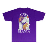 Casablanca T Shirts Fashion Print Street