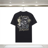 Foreign trade summer casa blanca letter print casual loose fit short sleeve t-shirt