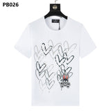 Psy wholesale american cho bunt-shirt colorful skull rabbit gradient letterprintingcouple short
