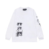 Erd melancholic rich second generation short-sleeved portrait sketch graffiti cross-border new high street loosecasual print