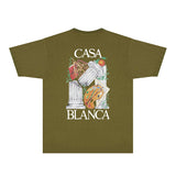 Casablanca T Shirts Fashion Print Street