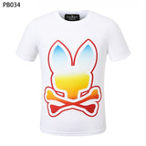 Psy wholesale american cho bunt-shirt colorful skull rabbit gradient letterprintingcouple short