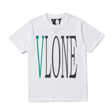 Wang yibo lne short-sleeved big v reflective hot diamond devil angel couple outfit loose