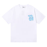 Cross-border foreign trade wholesale trapstar gradient letter ts tiger head printing short-sleeved couple loose high street