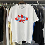 Rhude T Shirts Eagle Print Cotton Casual Short Sleeve Men and Women