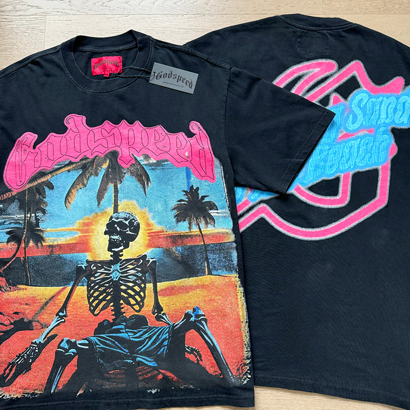 Godspeed T-Shirt Retro Fantasy Pattern