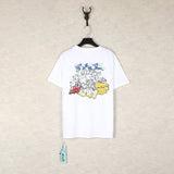 【eu size】authentic off-white print watercolor splatter gradient arrow graffiti ow short sleeve couple tee