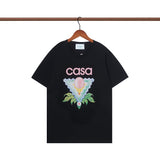 Casablanca spring/summer dreamland: starry castle casa letter logo short sleeve couple's tee