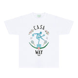 Casablanca T Shirts Fashion Print Street