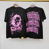 Cough syrup short-sleeved high-quality pure cotton round neck t-shirt fashionprinting breathable short-sleeved summer