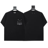 Mm series export wholesale margiela simple style digital four-corner mark couple short-sleeved t-shirtpure cotton high quality