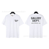 American classic series high street gall retro basic letter d print short sleeve t-shirt