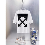 Spring/summer ow splatter graffiti arrow graphic crewneck short sleeve tee