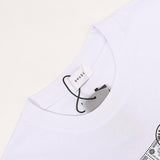 Rhude T Shirts Oil Painting Clock Coconut Tree Print Short Sleeves