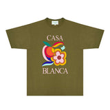 Casablanca T Shirts Fashion Print Street