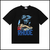 American trend rhu marlboro high definition printing de casual round neck short sleeve t-shirt export wholesale