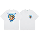 Summer collection: casa casablanca print oversized short-sleeve t-shirt - premium heavyweight cotton
