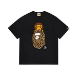 Japanese japanese ape journey bring in wealth and treasure cat short sleeve t youth street campus fashion youth