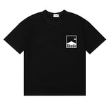 Rhude T Shirts Printed Cotton Crew Neck Short Sleeve Men and Women