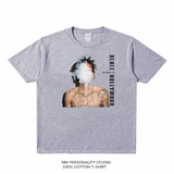 Rock Star T Shirt Wiz Cali Printed T-shirt Loose Cotton