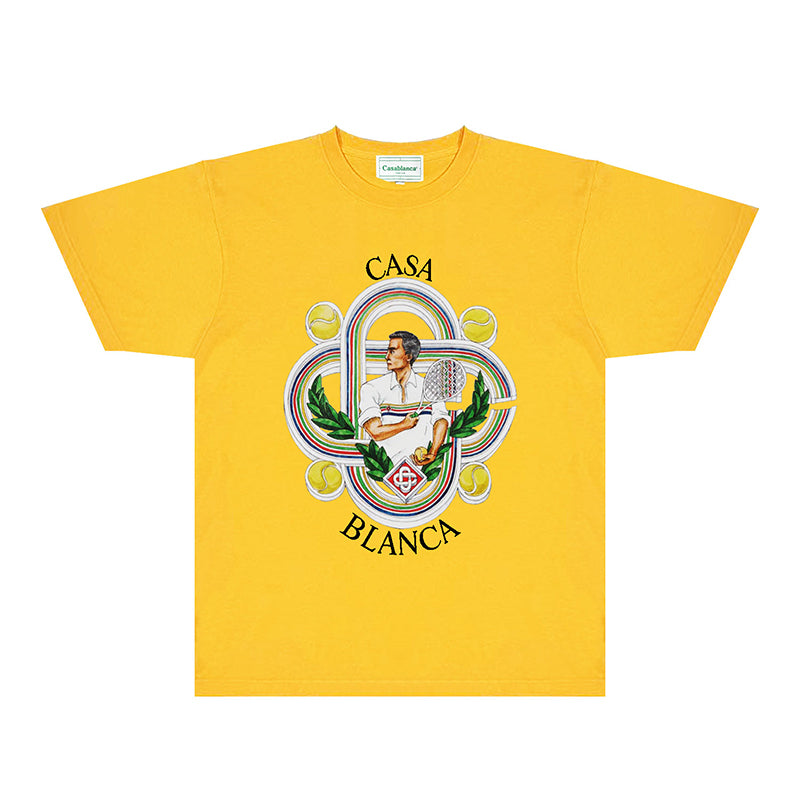 Casablanca T Shirts Fashion Print Street
