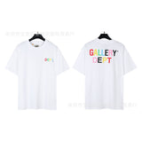 American classic series high street gall retro basic letter d print short sleeve t-shirt