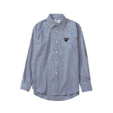 Kawakubo plaloveembroider short-sleeved pure cotton red heart eyes couple t-shirty long sleeves shirt taobao ling