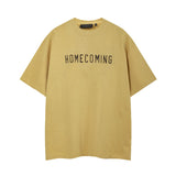 Fog icon double line essentials american high street summerloose couple short sleeve trendy heavy weight t-shirt