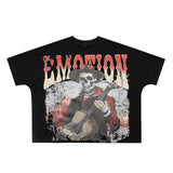 Wholesale american streetwear mixed emotion hotfix rhinestone print short sleeve t-shirt, hoodie, sweatpants, and jacket set