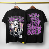 Cough syrup short-sleeved high-quality pure cotton round neck t-shirt fashionprinting breathable short-sleeved summer