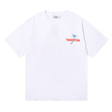 Cross-border foreign trade wholesale trapstar gradient letter ts tiger head printing short-sleeved couple loose high street