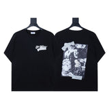 Summer off-white high quality pure cotton t-shirt printing short-sleeved t