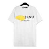 wholesale pa angel coconut tree flame letter logo graffiti paint short-sleeved t-shirt