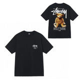 Summer running volume stussy short-sleeved t-shirt dice black eight ice cream comfy basics american couple summer t
