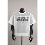That's a awful lot of cough syrup short-sleeved t-shirt couple polo shirt